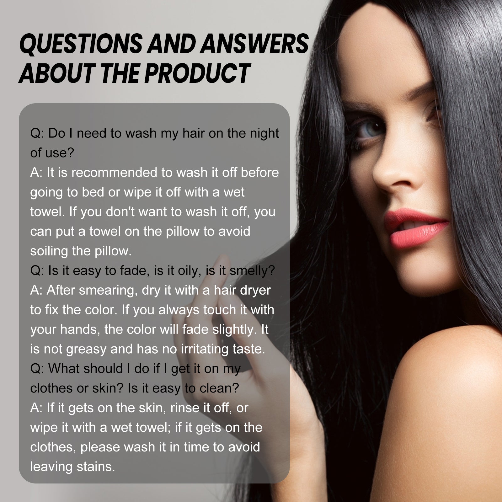 Temporary Plant-Based Hair Color Stick