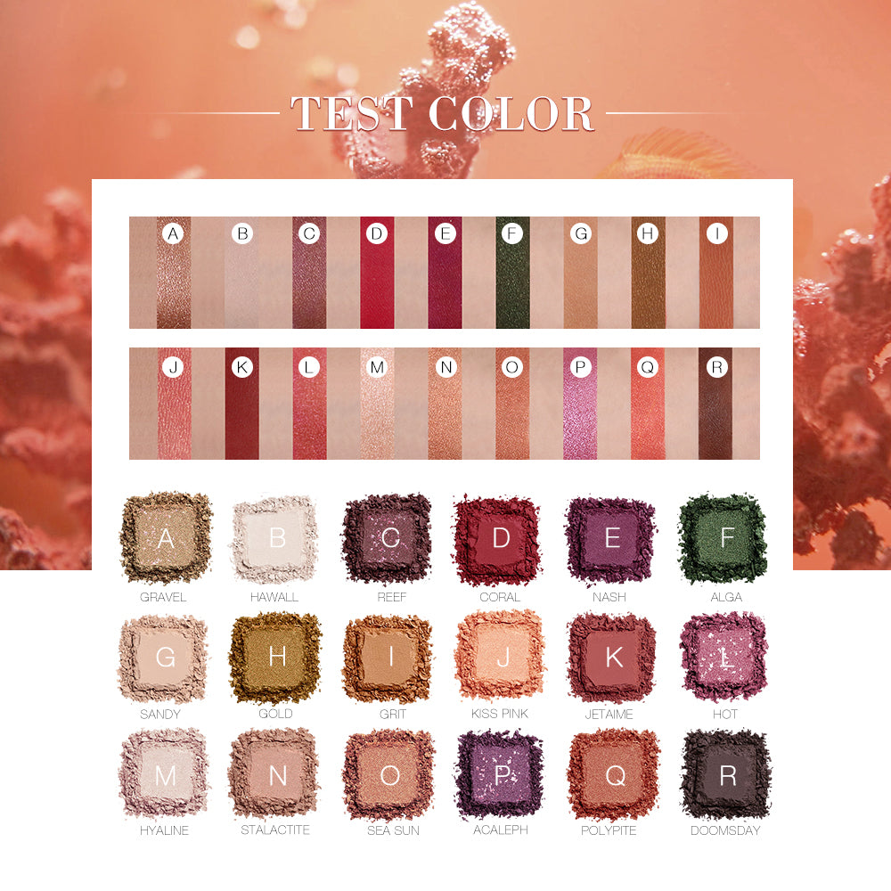 18-Color Pearl Glitter & Matte Eyeshadow Palette