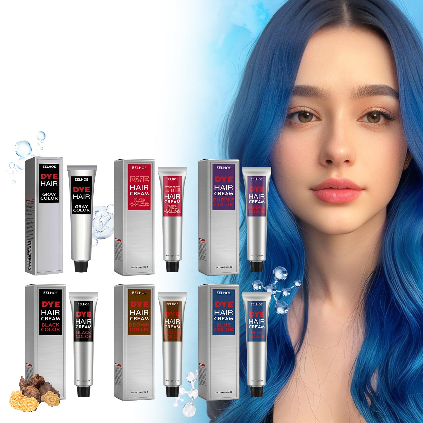 Gentle Moisturizing Hair Color Cream