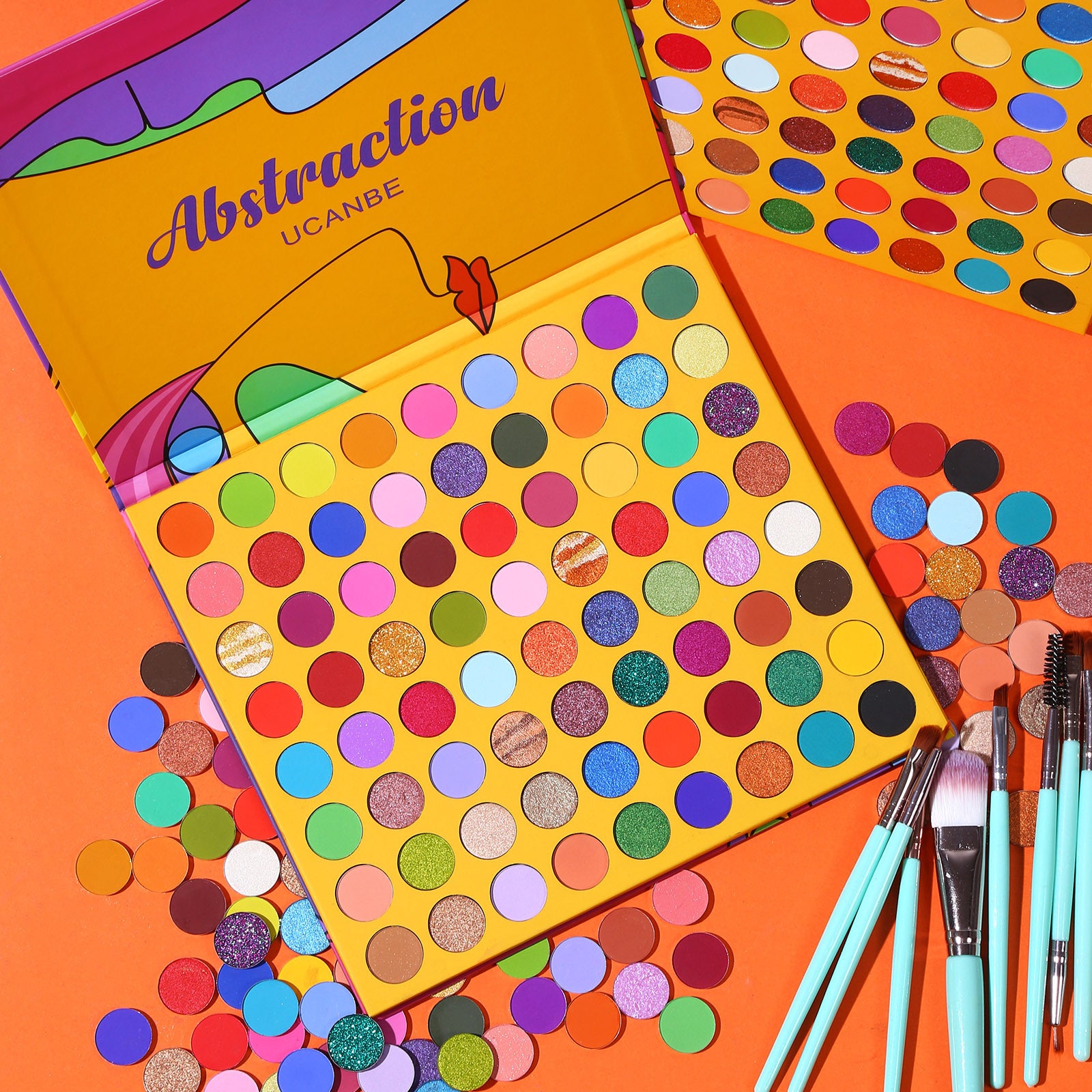 UCANBE 72-Color Abstract Eyeshadow Palette