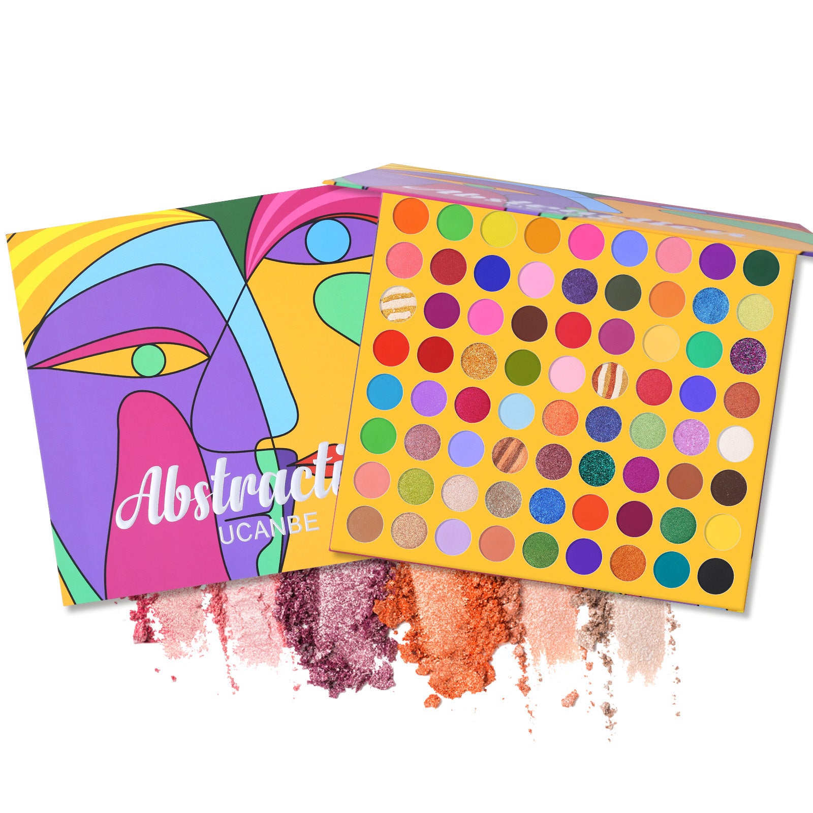 UCANBE 72-Color Abstract Eyeshadow Palette