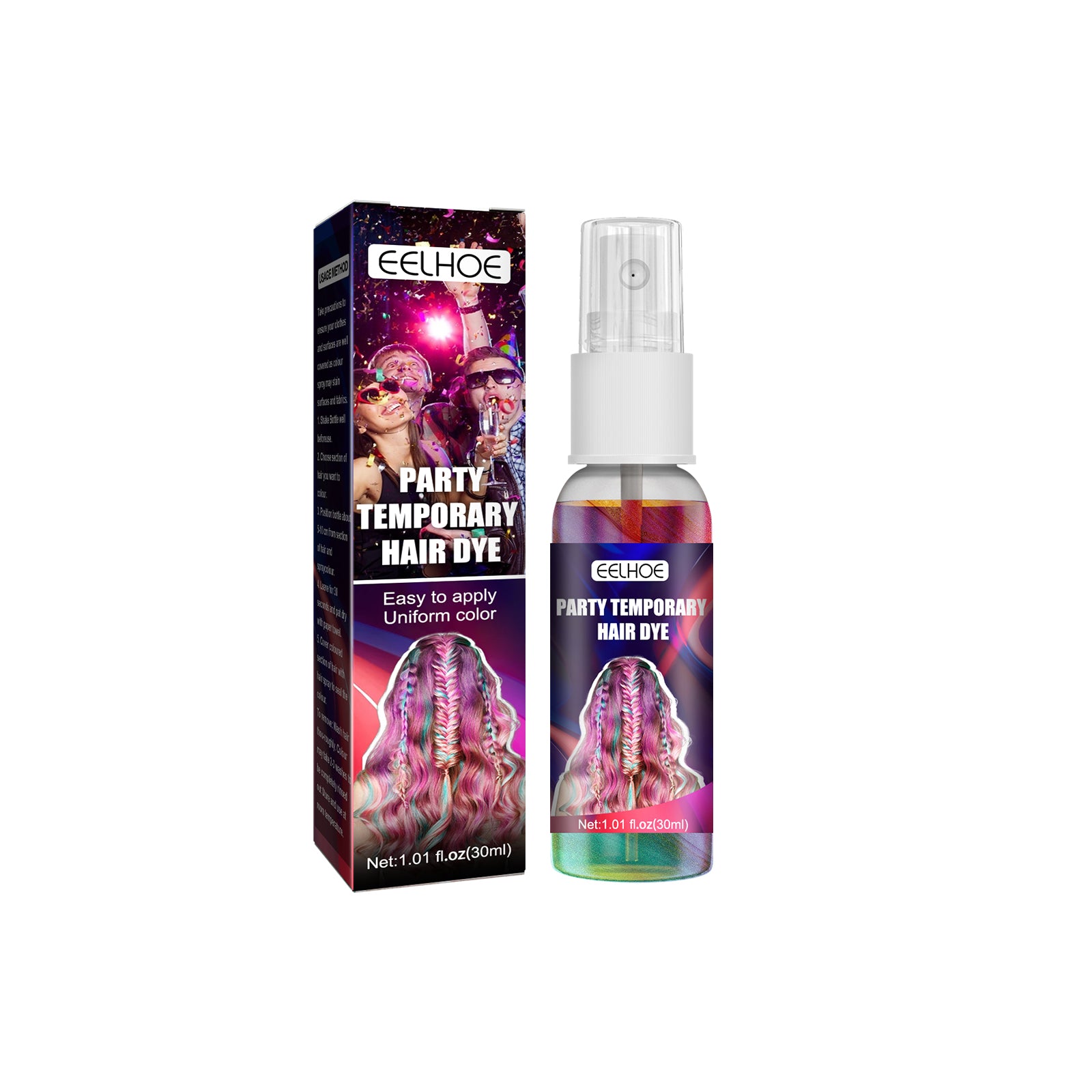 Temporary Glitter Hair Color Spray