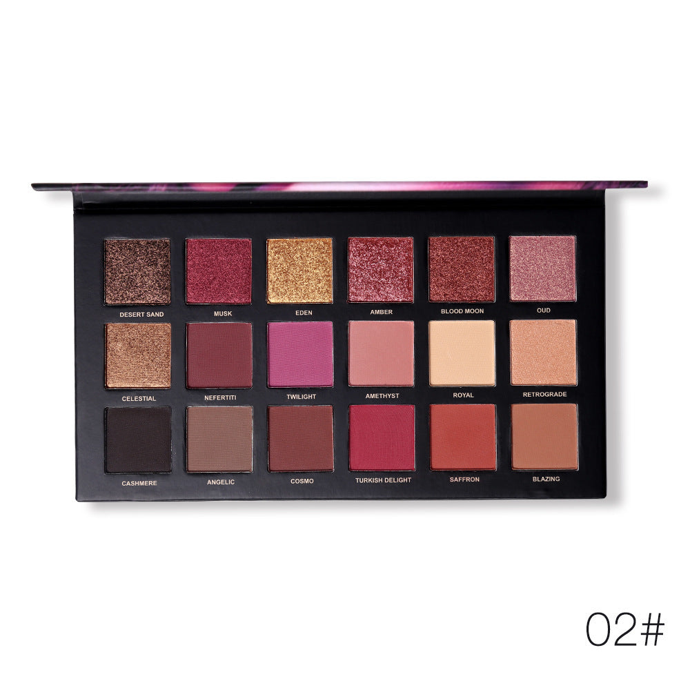 Ucanbe 18-Color Rose Gold Eyeshadow Palette