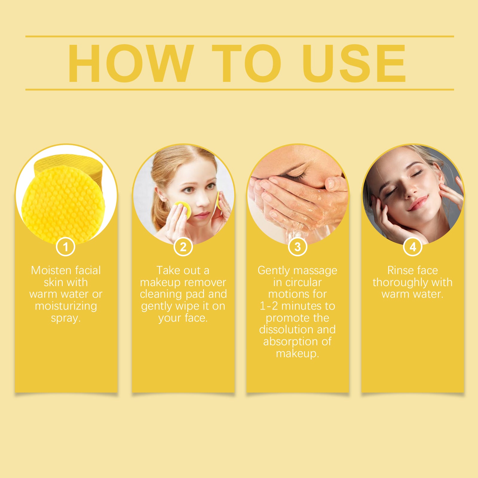 Ginger And Lemon Cleansing Pads/Makeup Remover