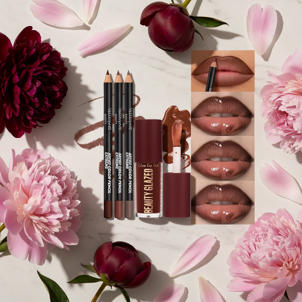 4-Piece Lip Kit with Peonies