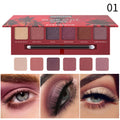 6-Color Sunset Eyeshadow Palette | Pearl & Matte Finish with Brush