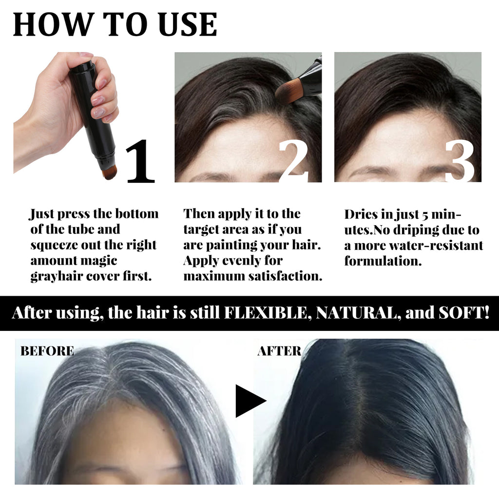 Temporary Plant-Based Hair Color Stick