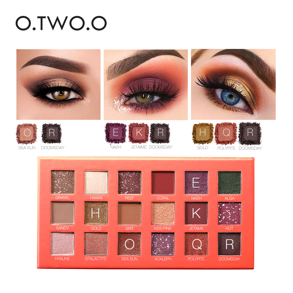 18-Color Pearl Glitter & Matte Eyeshadow Palette