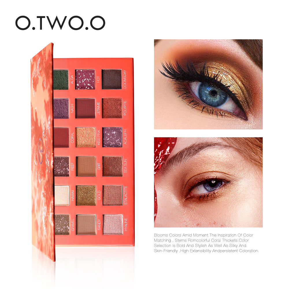 18-Color Pearl Glitter & Matte Eyeshadow Palette