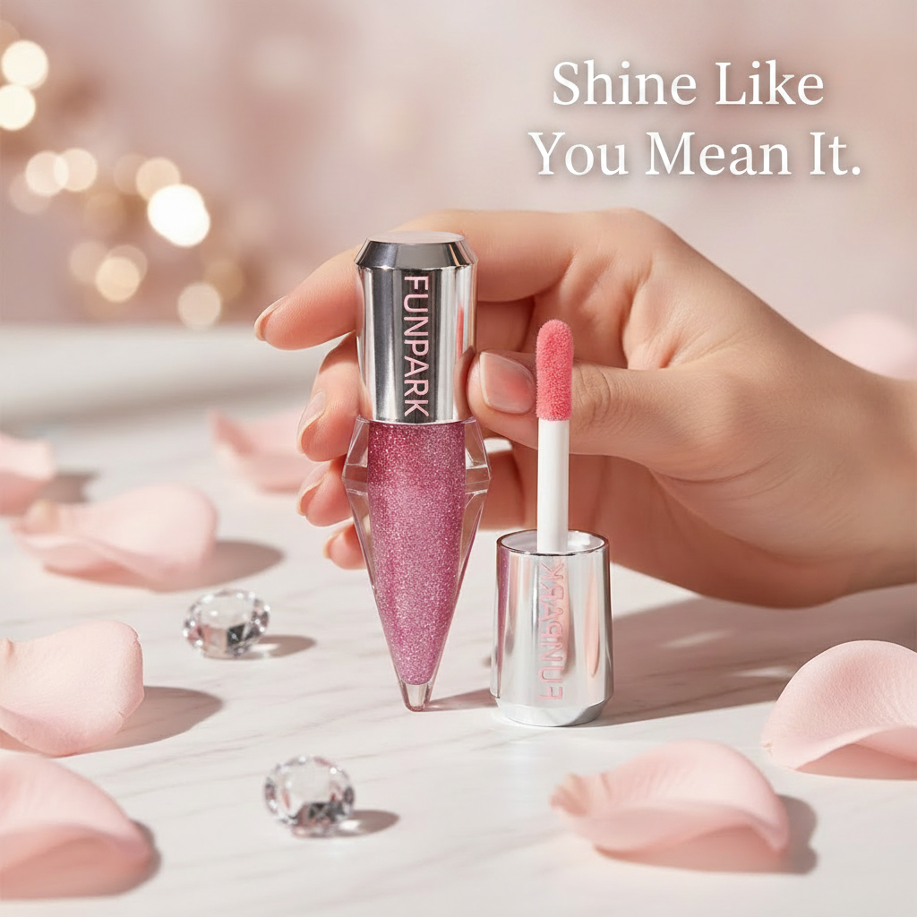 8 Colors Shimmer Lip Gloss - Tagline