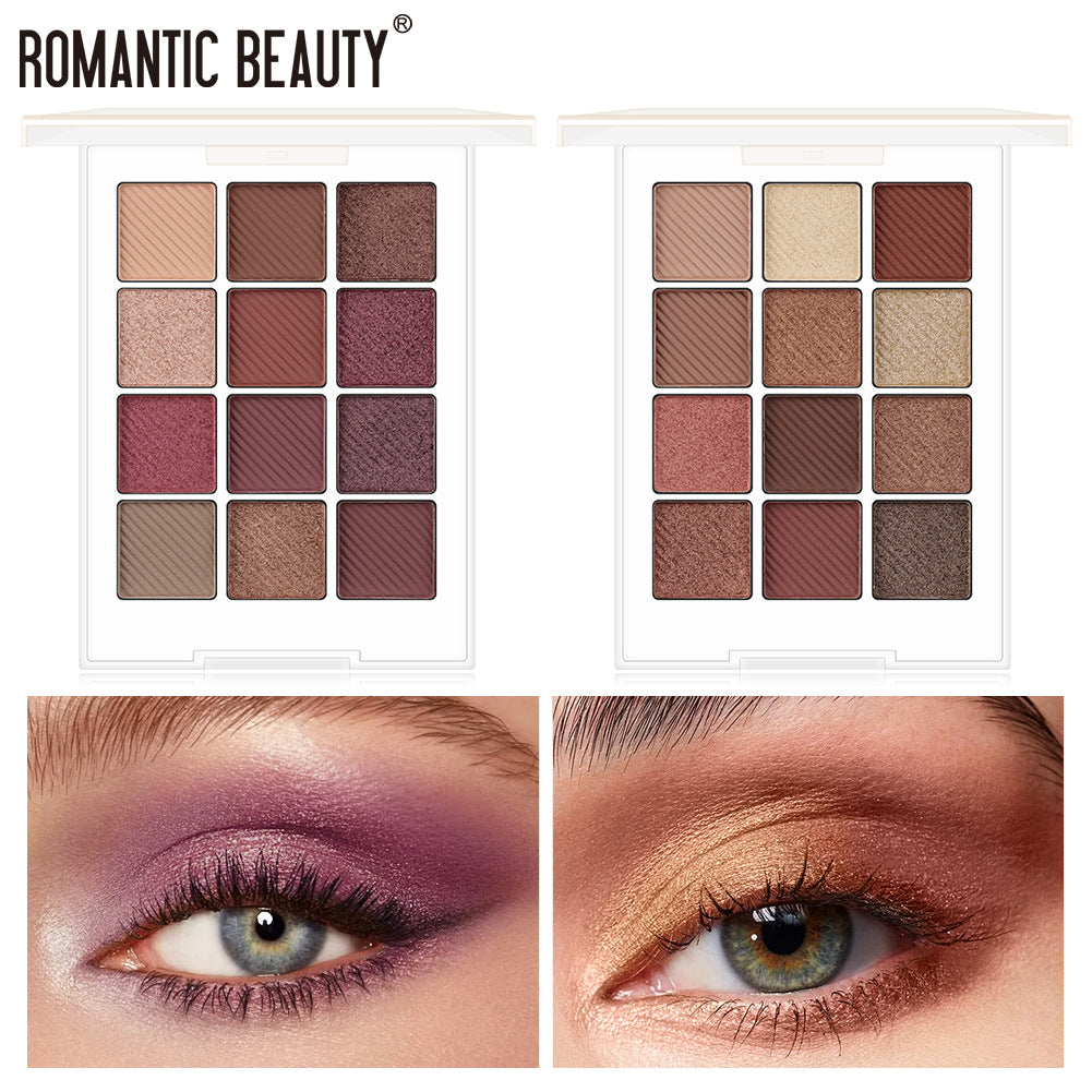 Romantic Beauty Makeup For Eye Ins Hot Sale Eye Shadow Disk 12 Color Eye Shadow ☆