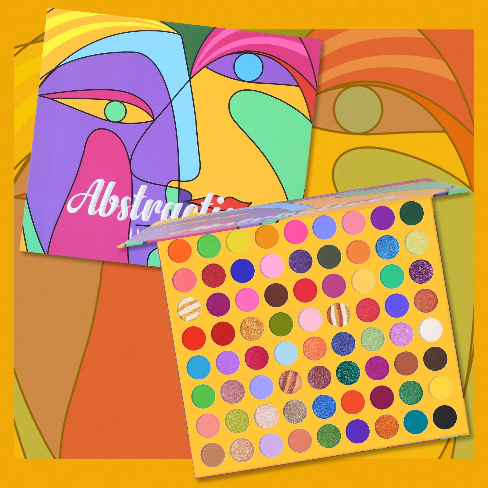 UCANBE 72-Color Abstract Eyeshadow Palette