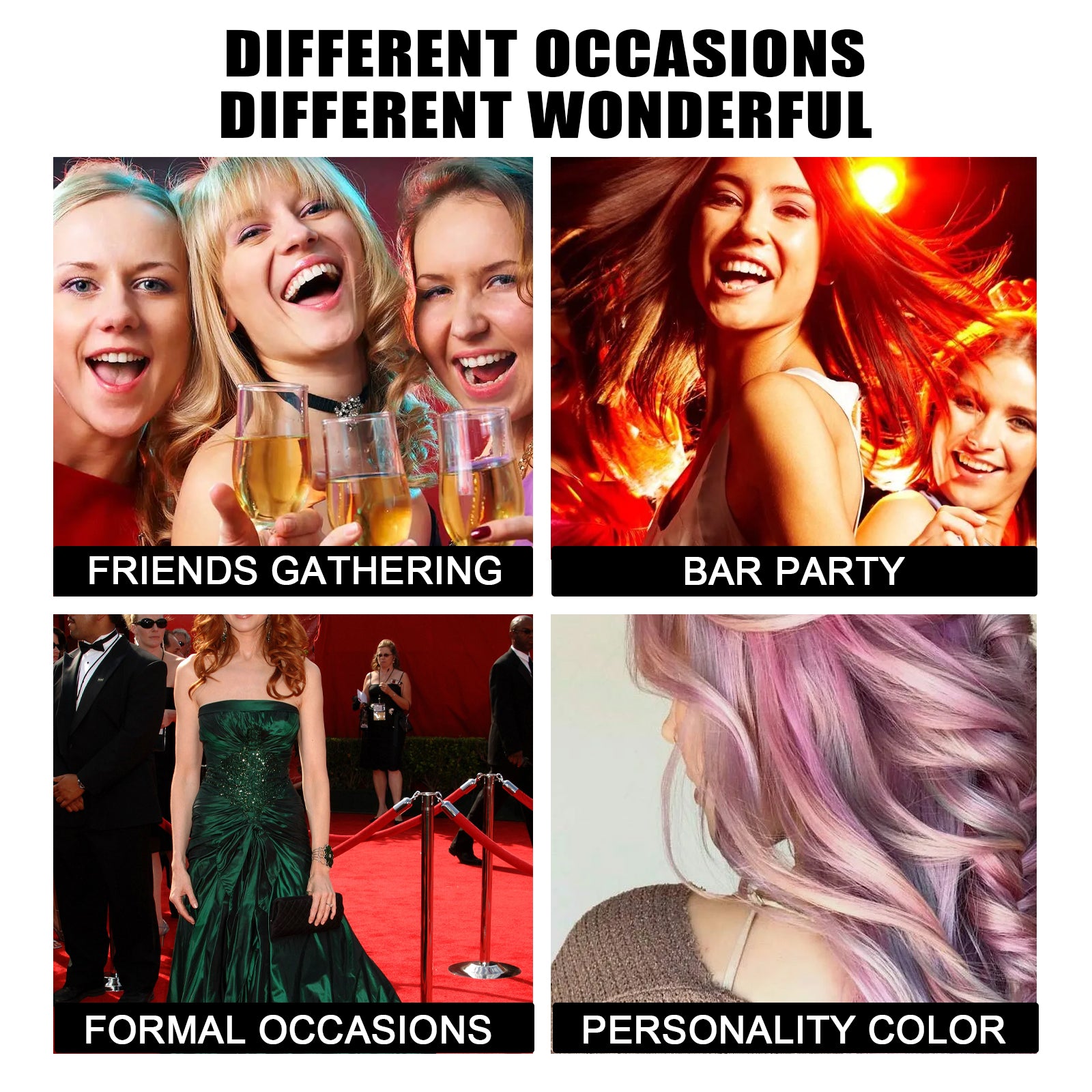Temporary Glitter Hair Color Spray