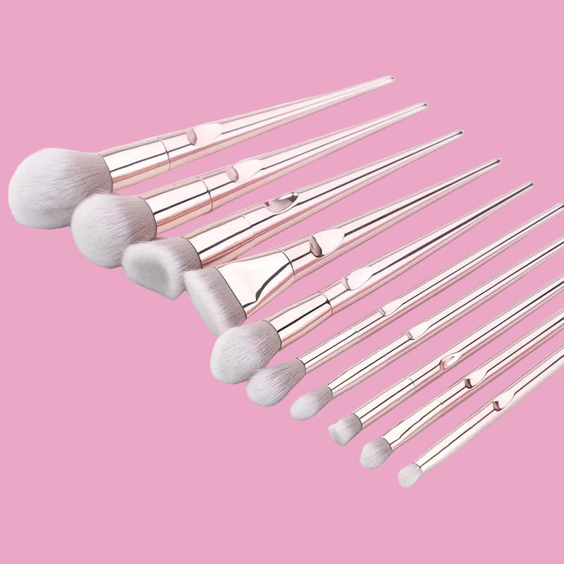 10-Piece Professional Makeup Brush Set