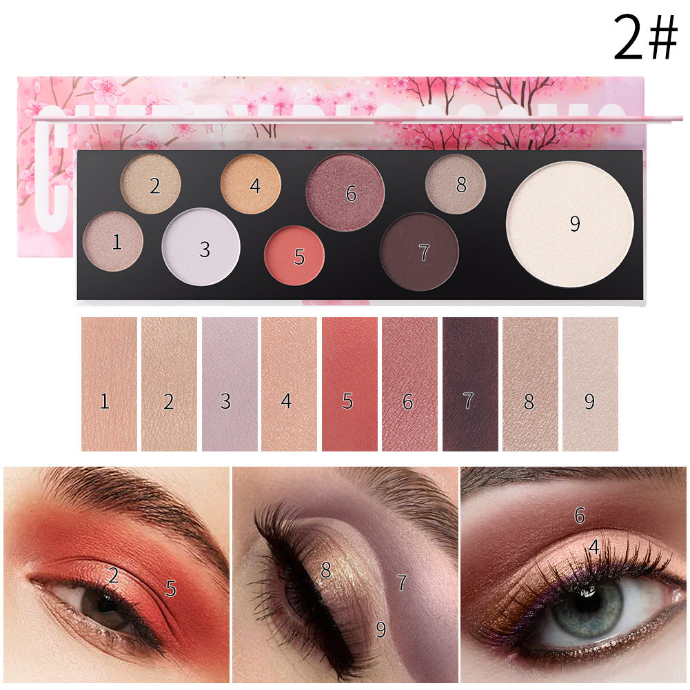Romantic Beauty 9-Color Eye Shadow Palette