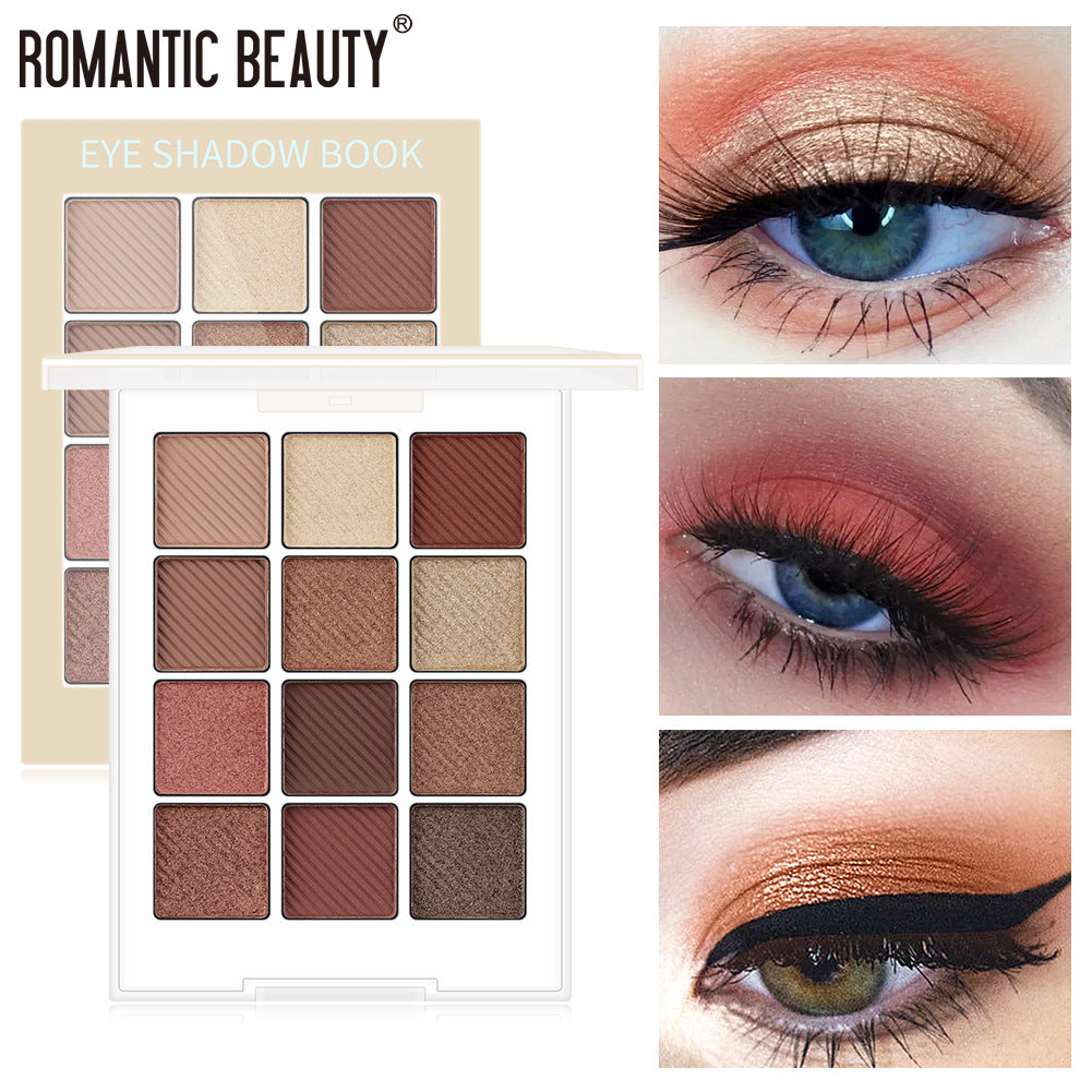 Romantic Beauty Makeup For Eye Ins Hot Sale Eye Shadow Disk 12 Color Eye Shadow ☆