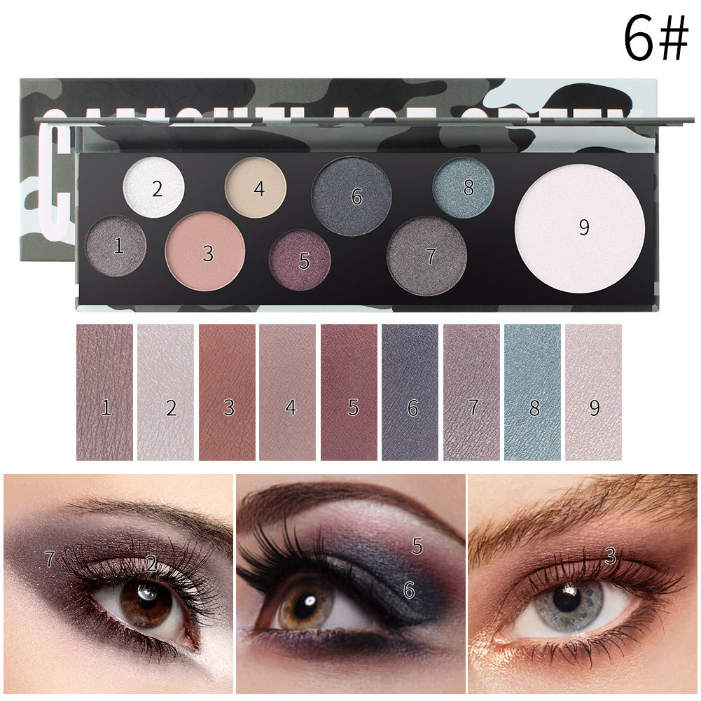 Romantic Beauty 9-Color Eye Shadow Palette