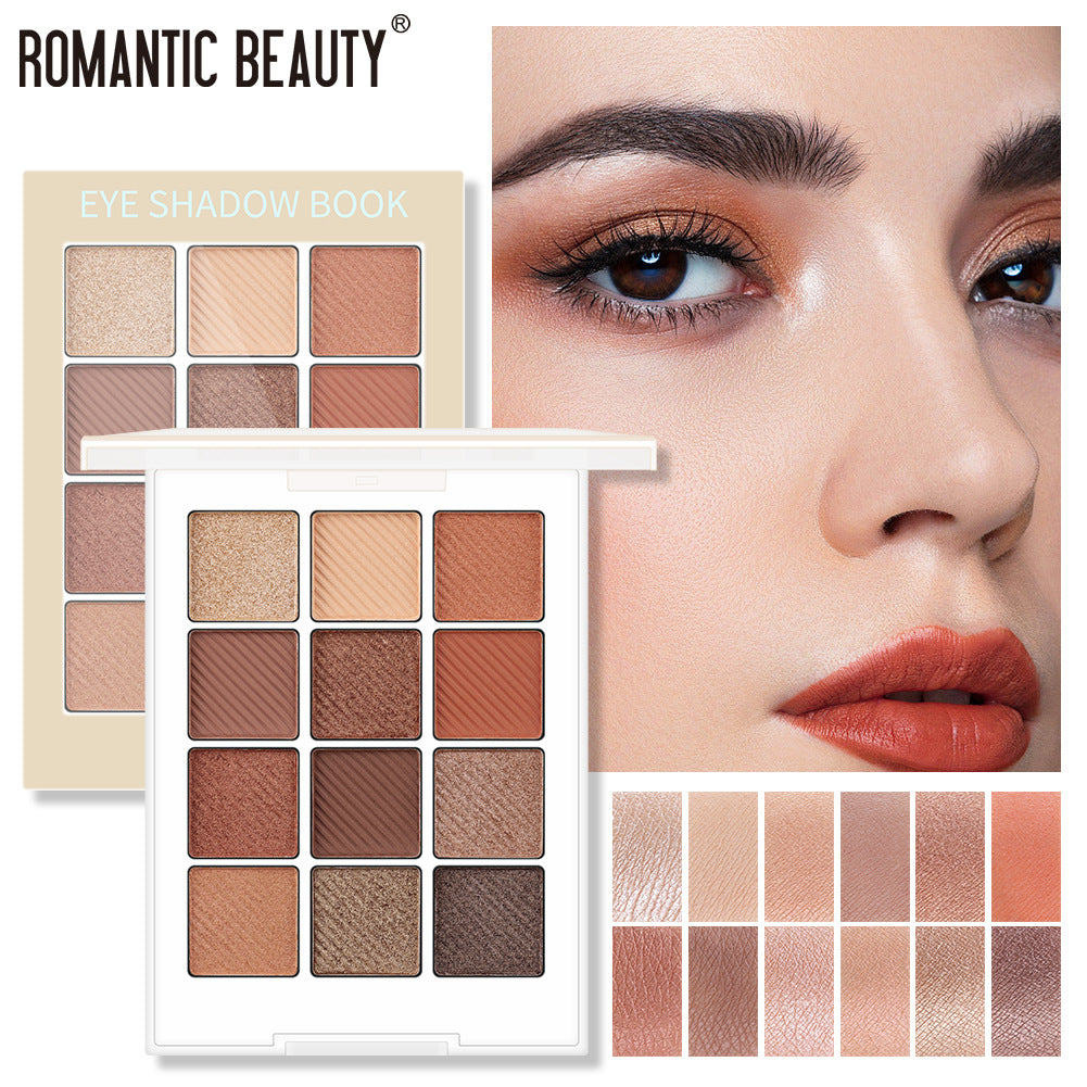 Romantic Beauty Makeup For Eye Ins Hot Sale Eye Shadow Disk 12 Color Eye Shadow ☆
