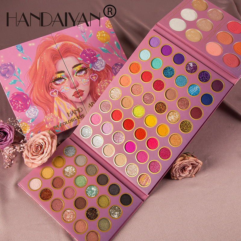 84-Color Eyeshadow, Blush & Highlight Palette