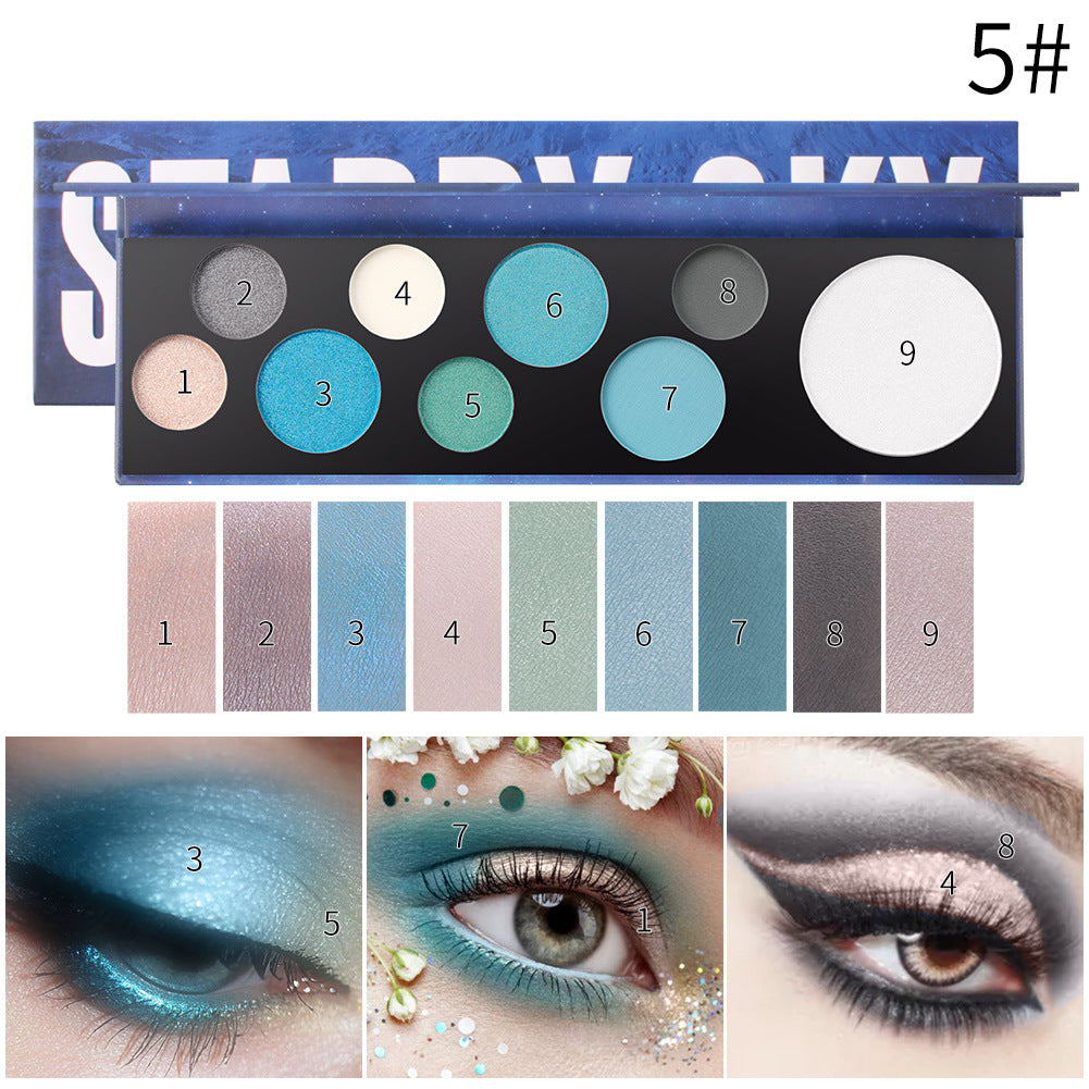 Romantic Beauty 9-Color Eye Shadow Palette