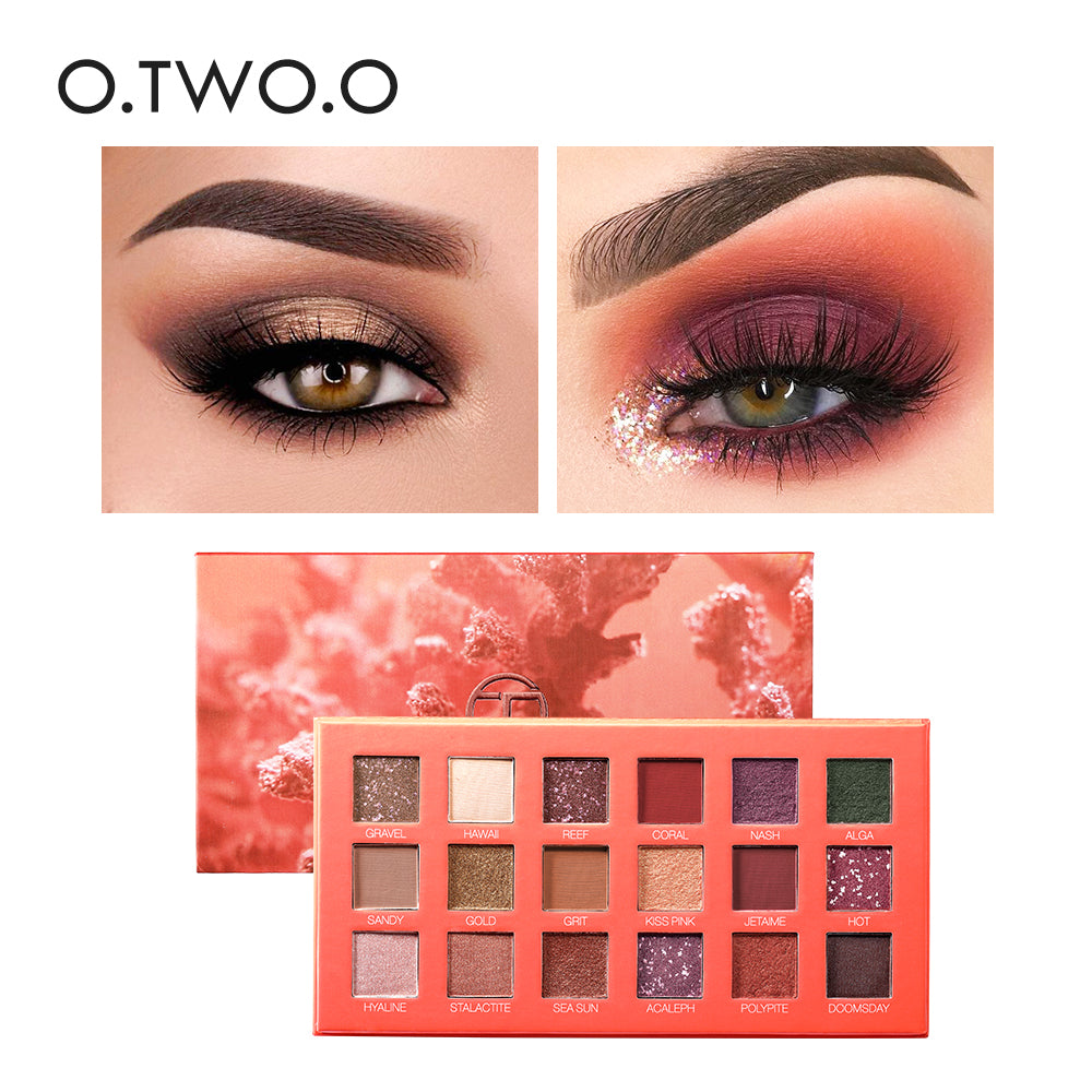 18-Color Pearl Glitter & Matte Eyeshadow Palette