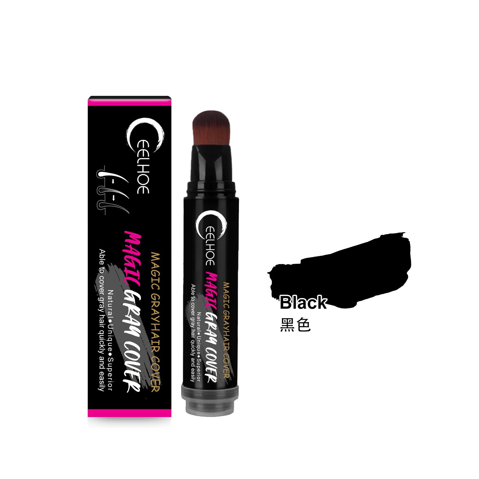 Temporary Plant-Based Hair Color Stick