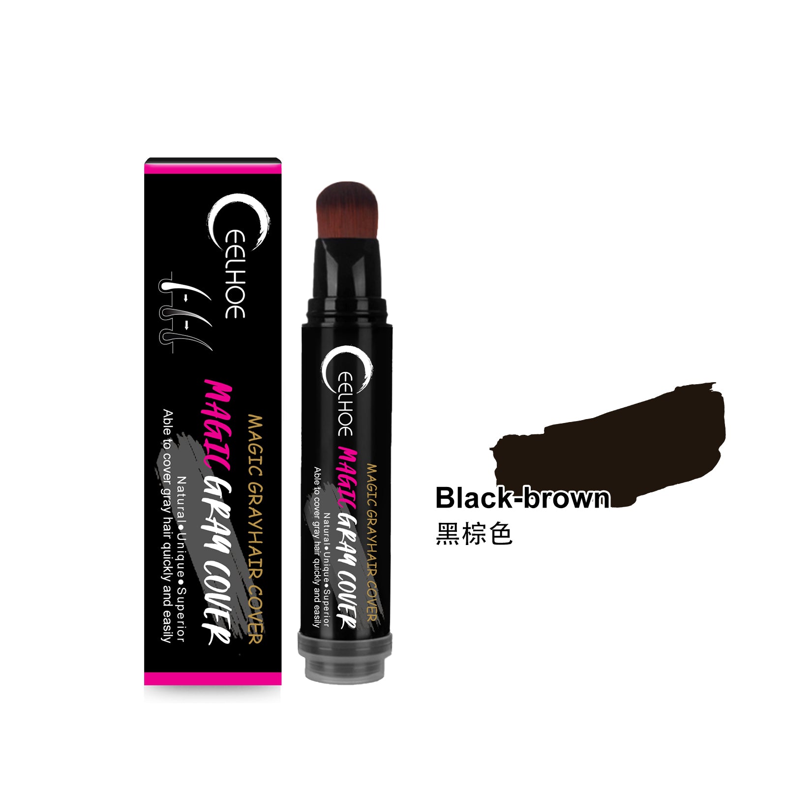 Temporary Plant-Based Hair Color Stick