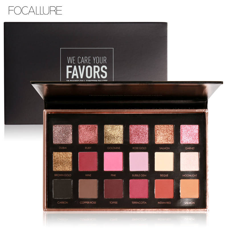 18 Color Shimmer Matte Palette Pigment Eye Shadow Mineral Nude 
.