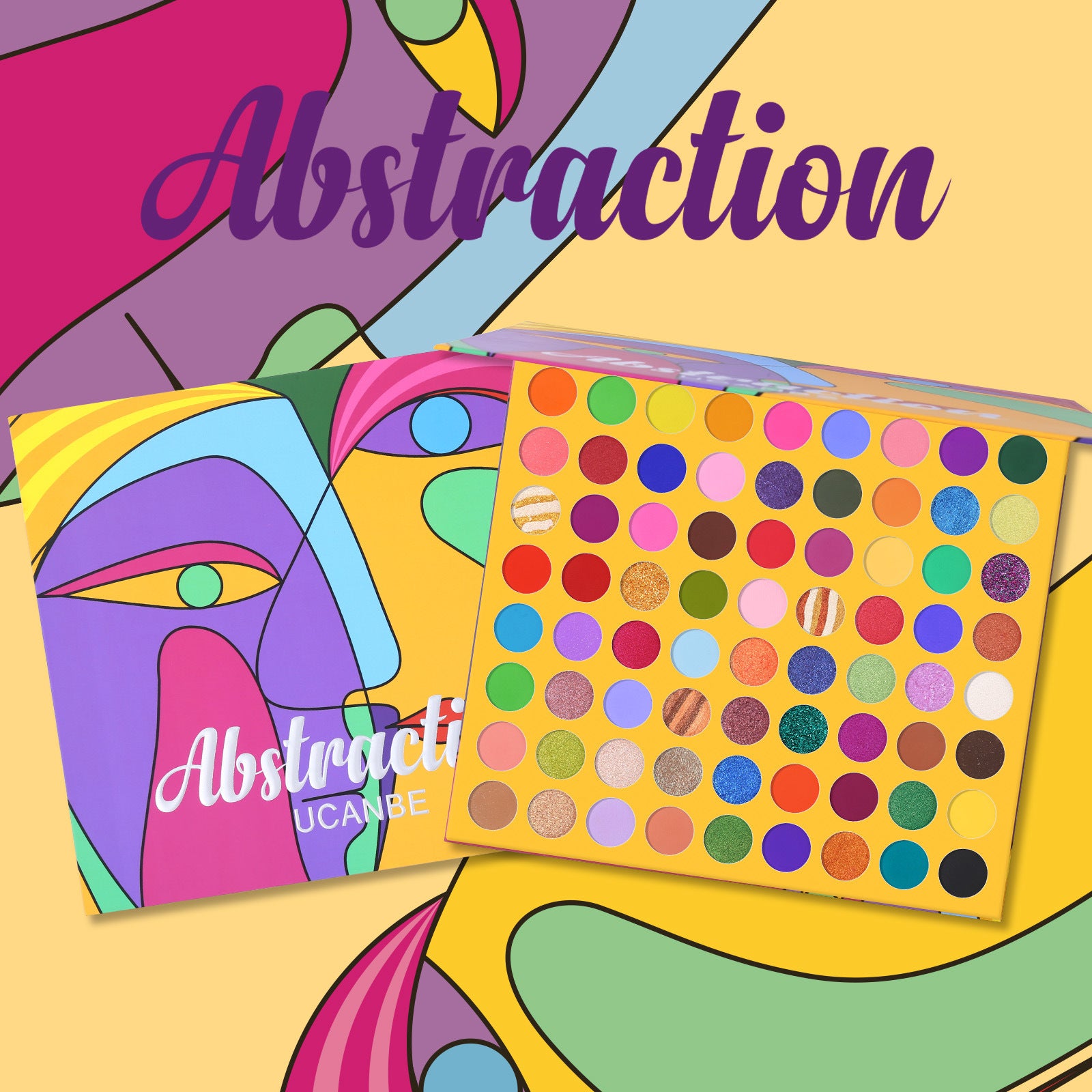 UCANBE 72-Color Abstract Eyeshadow Palette