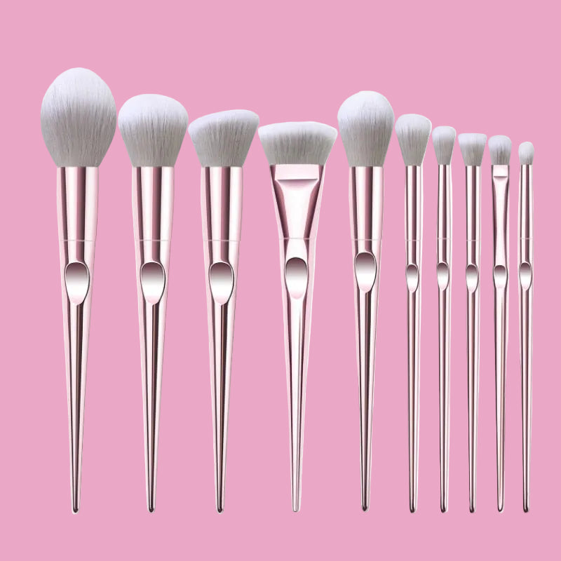 10-Piece Professional Makeup Brush Set