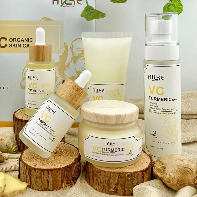 Turmeric & Vitamin C Brightening Skin Care Set | 5-Piece Ritual