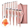14pieces Rose Gold Diamond Crystal Makeup Brushe Set