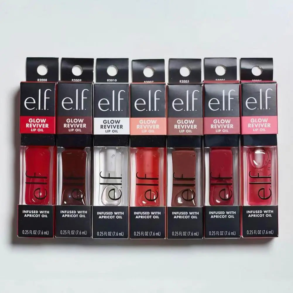 e.l.f. Glow Reviver Lip Gloss - Hydrating Mirror-Shine Lip Oil Moisturizing Non-Drying Long-Lasting High-Pigment Color Plump Lip