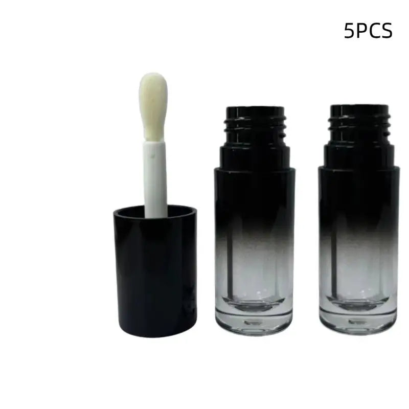 1/5 Pcs Empty Lip Gloss Tubes Round 6ml Lip Tubes With Thumb Brush Container Bottles Container Tube Used For Filling Lip Glaze \\
.
-