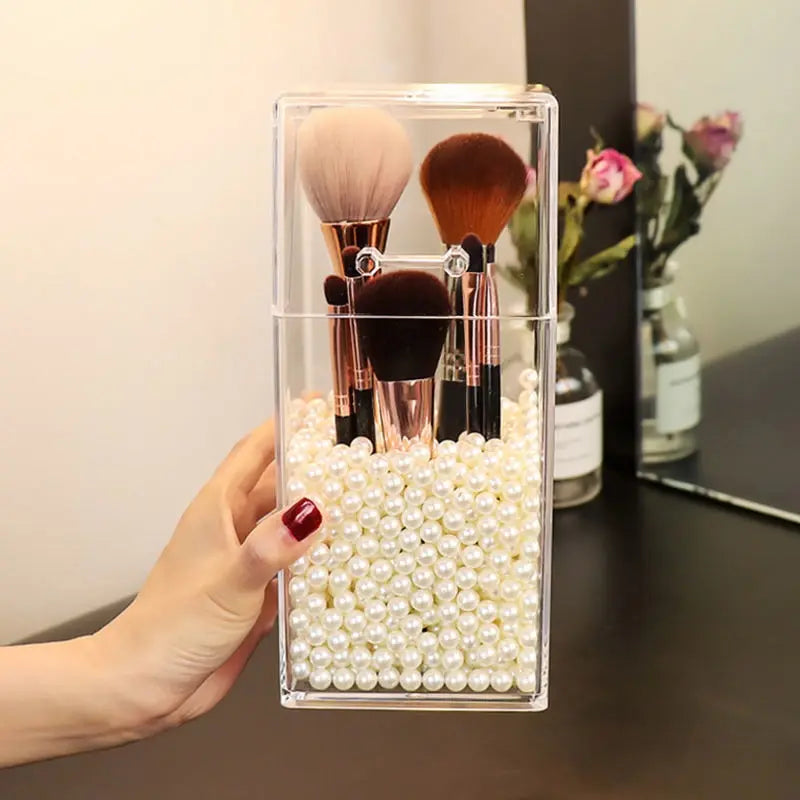 Dustproof Makeup Brush Organizer | Four-Sided Storage Holder
