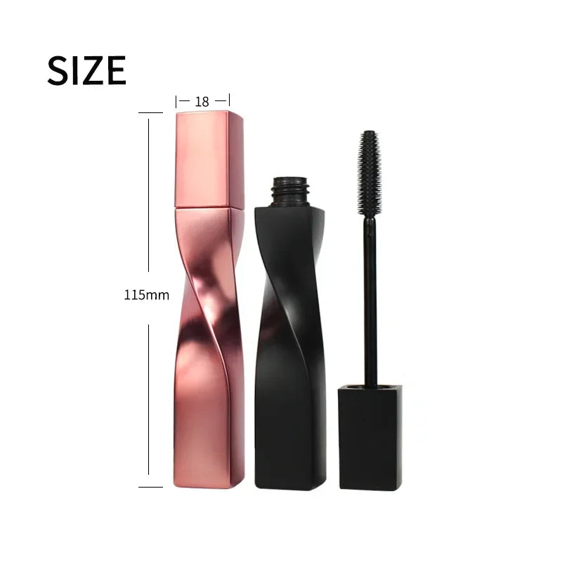 15ml Mascara Tube Matte Black Cosmetic Rose Gold Eyelashes Cream Container Eyebrow Tools DIY Makeup Accessories Wholesale