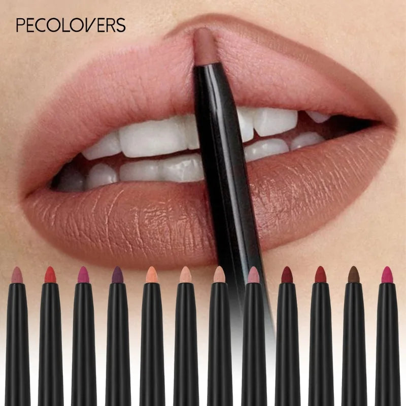 12-Color Matte Lipliner