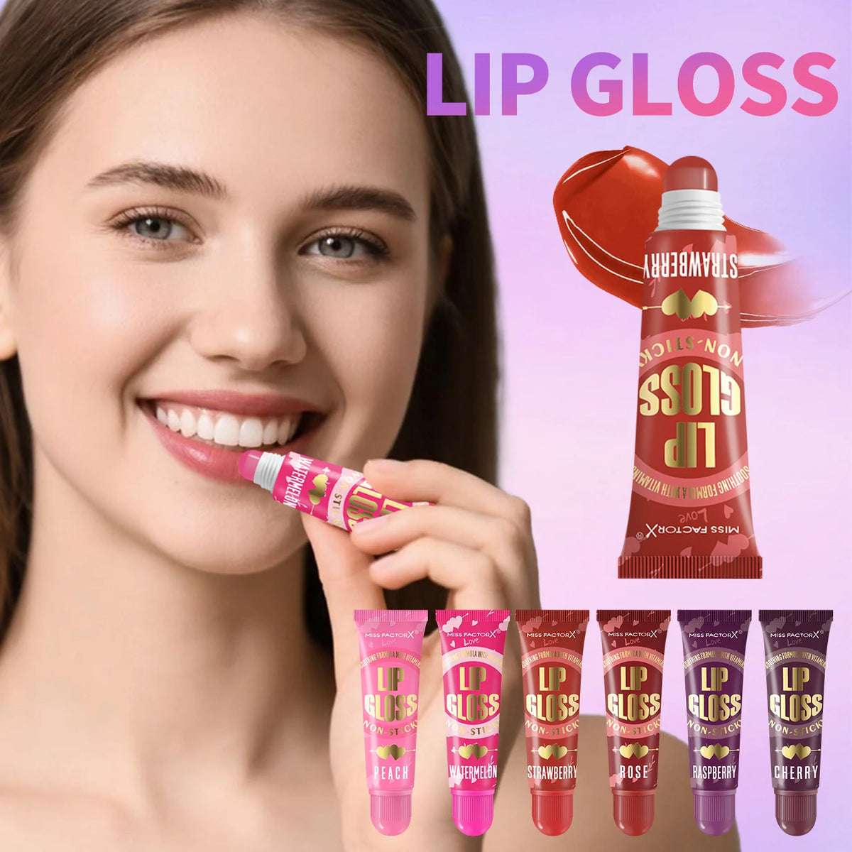 6-Pack Lip Gloss Set — Long-Lasting & Moisturizing