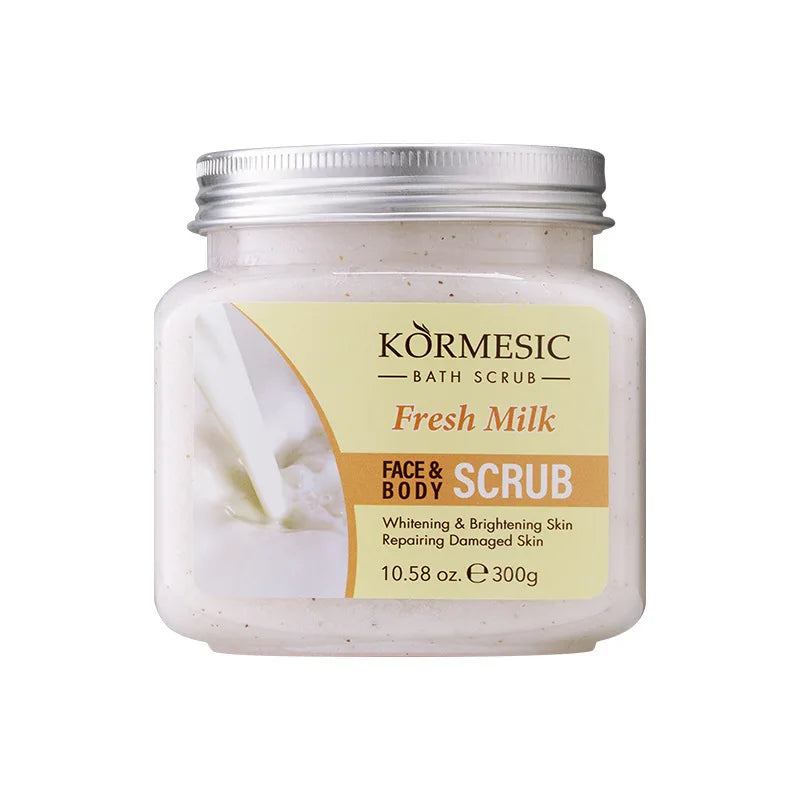 KORMESIC Turmeric Body Scrub & Rose Facial Exfoliant
