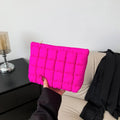 Wholesale Women Cosmetic Quilted Bag Square Makeup Storage Clutch Bags Simple Girl Lipstick Toiletry Organizer Small Handbag