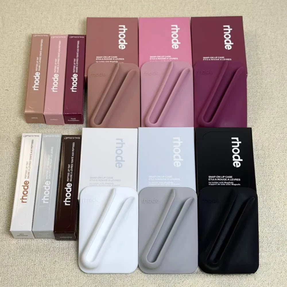 Rhode Magnetic SNAP-ON LIP Case for All Mobile Phones for Magsafe Lip Gloss Holder with Long Lasting Lipstick Lip Gloss