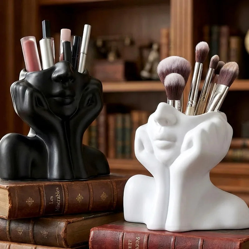 Face Shape Makeup Brush Holder & Organizer