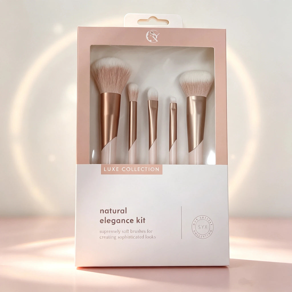 Compact 5-Piece Makeup Brush Set