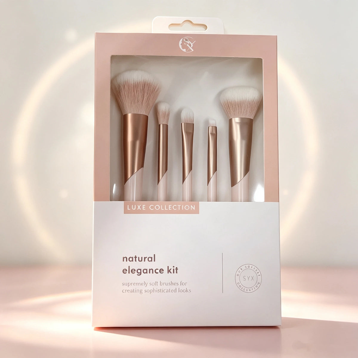 Compact 5-Piece Makeup Brush Set