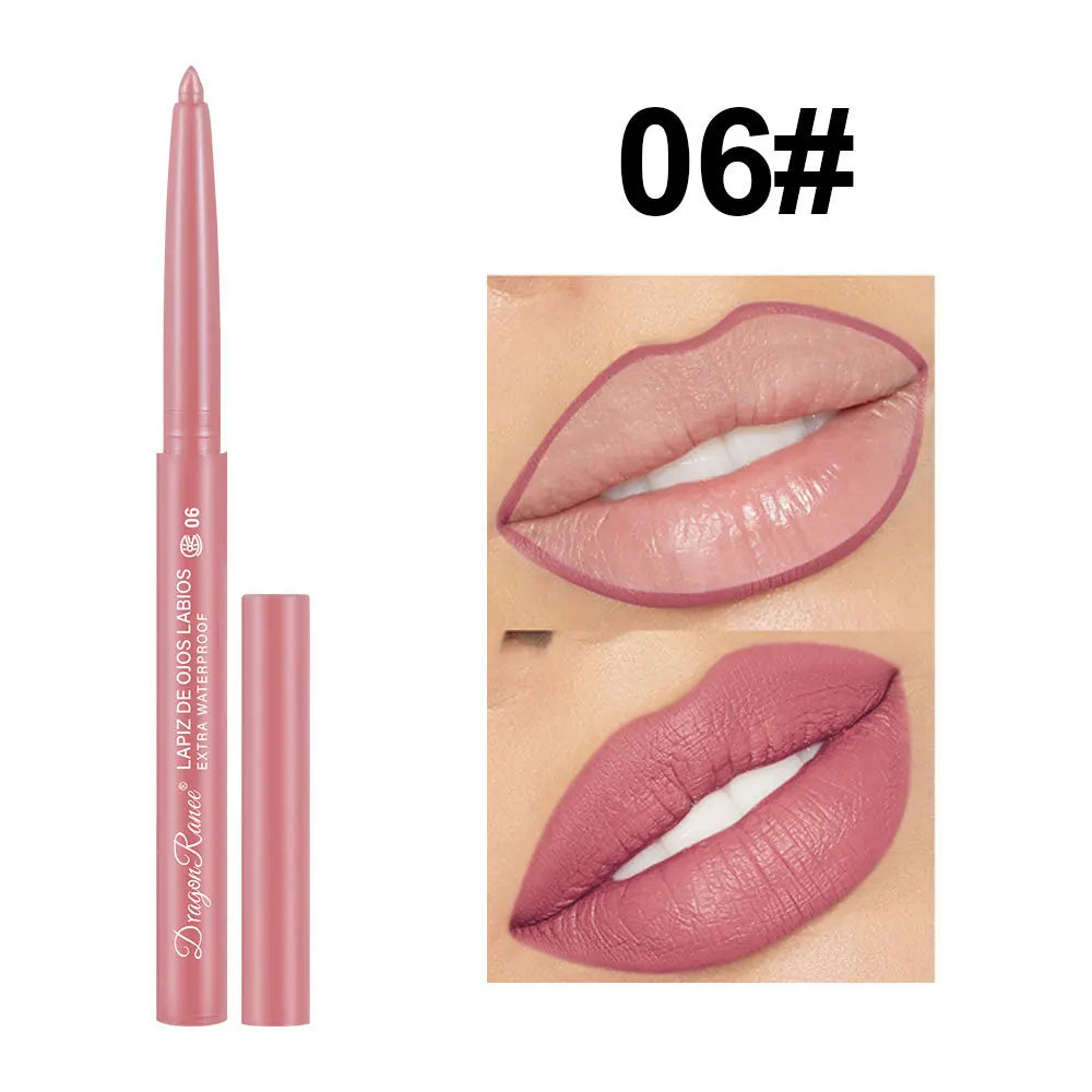Matte Velvet Lip Liner & Lipstick Pencil — 12 Colors