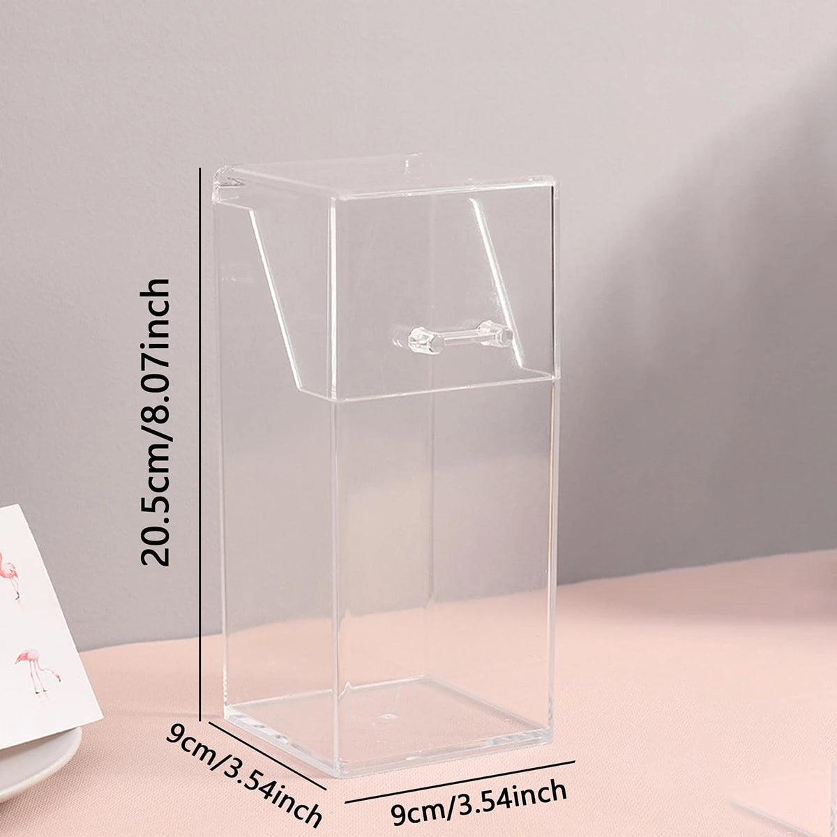 Clear Makeup Brush Organizer & Storage Box