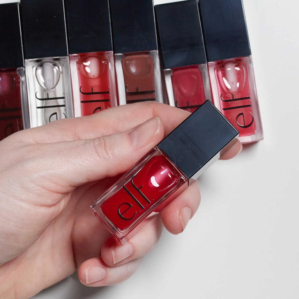 e.l.f. Glow Reviver Lip Gloss - Hydrating Mirror-Shine Lip Oil Moisturizing Non-Drying Long-Lasting High-Pigment Color Plump Lip