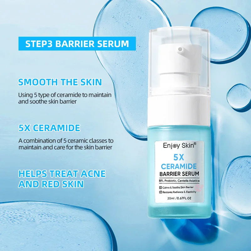Ceramide Skincare Set — Toner, Serum, Cream, Cleanser & Gel