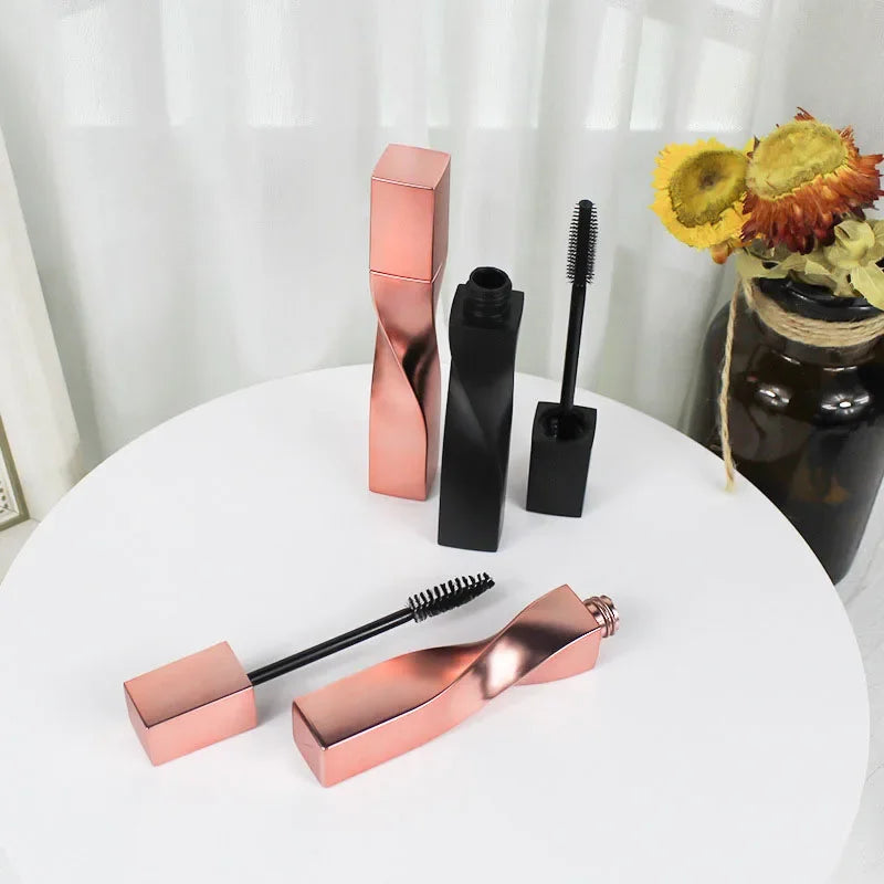 15ml Mascara Tube Matte Black Cosmetic Rose Gold Eyelashes Cream Container Eyebrow Tools DIY Makeup Accessories Wholesale