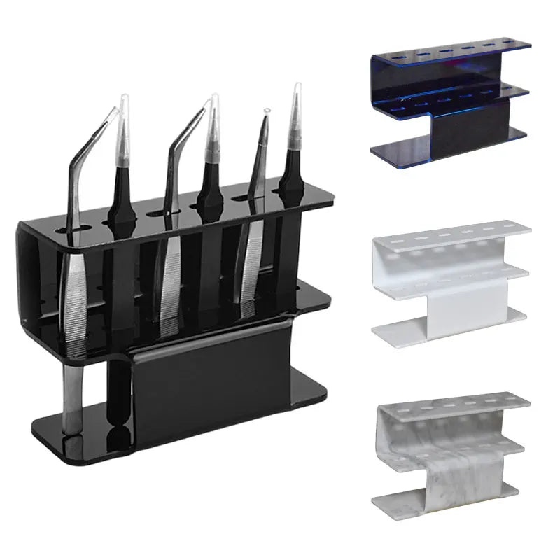 Eyelash Tweezers Storage Holder Stand 6 Holes